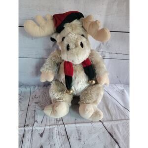 15inch Moose Stuffed Animal Plush Christmas Holiday Jingle Bells